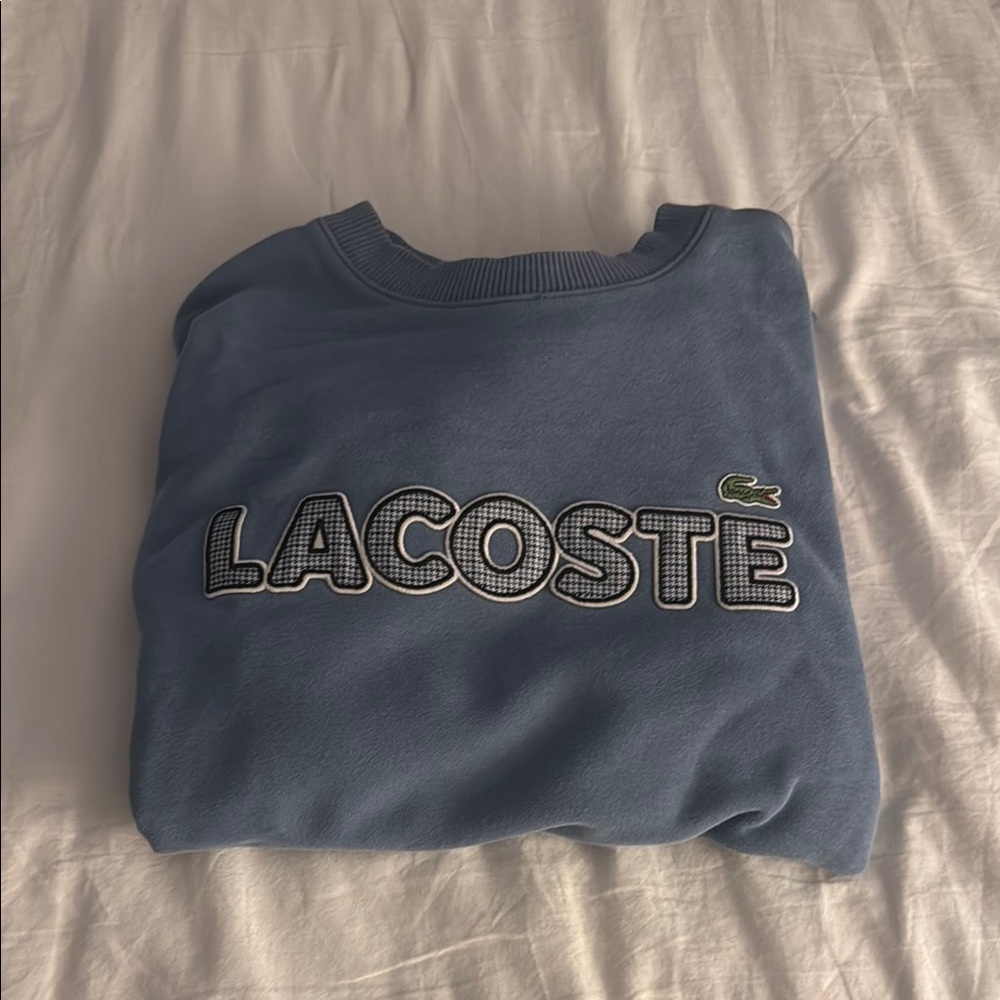 Lacoste Blue Crewneck Sweater Classic Style